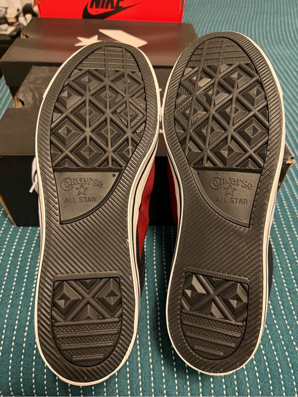 Converse Black and White High-Top Sneakers - Picture 9 of 10